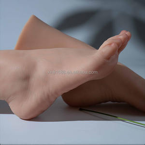 XINJI nouveauté grand pied Mannequin affichage doux formation affichage modèle géant pieds <span class=keywords><strong>platine</strong></span> Silicone Nail Art pratique pied - Product Image 4