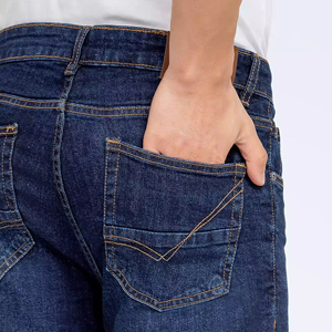 Pantalon en jean pour homme de haute qualité à prix abordable, design personnalisé, en denim de coton, délavé vintage, coupe ample, baggy, multi-poches - Product Image 5