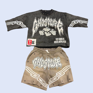 High Quality Custom Men's Casual 100% Polyester Acid Washed Sublimation Transfer Print Solid Fleece Suit Sets Breathable - Product Image 6