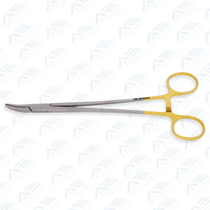 Mango de anillo con trinquete Instrumentos ortopédicos de acero inoxidable 8 pulgadas 20 Cm Heaney Soporte de aguja Mordazas curvas con insertos Tc - Product Image 6