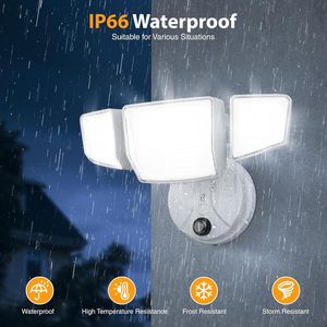 Faro LED da Esterno 90W 10000LM con Sensore Crepuscolare, Impermeabile IP66, Luce Bianca 6500K, Faretto di Sicurezza 10000LM - Product Image 2