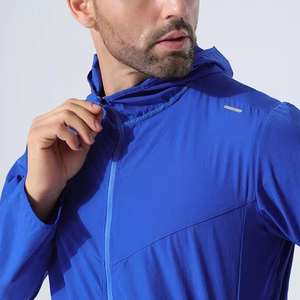 Veste de sport pour homme NESTA SPORTS, taille plus, légère, respirante, coupe-vent, pour la course à pied et la randonnée, avec détails réfléchissants - Product Image 3