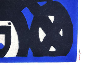 Tapis modernes sur mesure en laine indienne et néo-zélandaise à poils longs, design abstrait, pour salon, antidérapant, moquette - Product Image 5