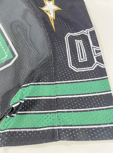 Maillot de football unisexe sur mesure de haute qualité, logo frontal, col en V, coupe classique, respirant, imprimé par sublimation, maille 220g - Product Image 3