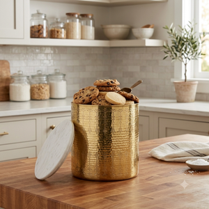 Pure Copper Kitchen Storage <b>Canister</b> <b>Set</b> with Airtight Lid, Copper Storage Jar for Salt Sugar Tea Coffee Spices, Handmade Food - Product Image 4