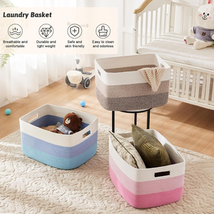 <b>Square</b> Straw Storage Basket 1-1.9L Open Top Waterproof Handmade Single Strap Large Capacity Organizing <b>Bin</b> for Daily Use Unisex - Product Image 6