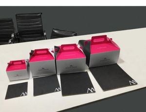 Boîte à gâteau élégante de qualité supérieure avec poignée imprimée et logo personnalisé pour l'emballage de pâtisserie, en promotion - Product Image 2