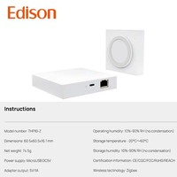 Hub central intelligent Zigbee Edison 5V 1A pour la domotique, passerelle d'automatisation domestique, intégration de l'application Tuya, contrôle à distance transparent, commutateurs