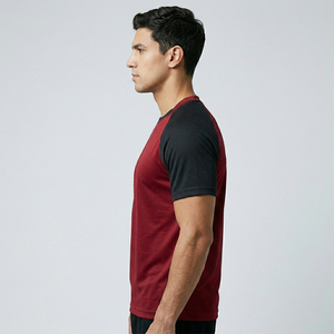 <b>Raglan</b> T-shirt street style Breathable <b>top</b> everyday comfort shirt crew neck <b>raglan</b> Shirt street Style crewneck - Product Image 4