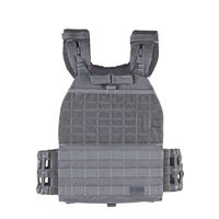 Chaleco Táctico Air Soft Fighter para Exteriores, de Liberación Rápida, Duradero, ACU Molle, Reflectante, Resistente al Calor, para Hombre