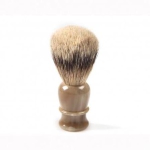 Brocha de Afeitar Ecológica Hecha a Mano de Cuerno de Búfalo de ILAHI con Mango de Cuerno de Uttar Pradesh para Afeitar, Personalización de Halloween - Product Image 3