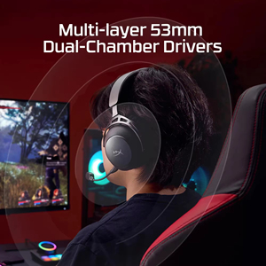 Casque de jeu sans fil HyperX Cloud Alpha II, haut-parleurs à double chambre de 53 mm, micro anti-bruit détachable pour PC PS5 Switch Xbox - Product Image 6