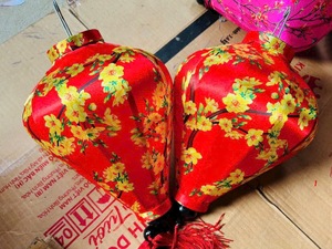 Silk Lanterns Hoi An Bamboo Silk Lanterns Hanging Lighting For Garden Wedding Decor Vietnam Silk Lanterns - Product Image 2