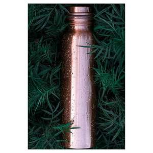 Bouteille d'eau en cuivre pur de fournisseur indien, emballage personnalisé, un litre, écologique, saine, vaisselle en cuivre, bouteille la plus vendue - Product Image 4