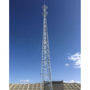 เสาสื่อสารโทรคมนาคมเหล็กชุบสังกะสีเสา3ขาทำจากเหล็กกัลวาไนซ์ - Product Image 1