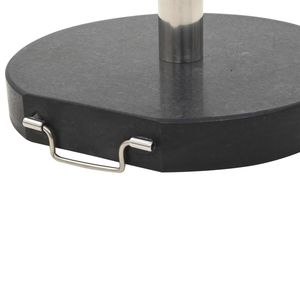 Granito nero 62.8 lb rotondo parasole Base per Patio ombrelloni & basi - Product Image 4