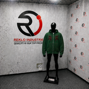 Vente en gros Reklo Industries – Sweat à capuche zippé 100 % coton pour homme, avec poche, effet délavé, tissu respirant, coupe oversize, décontracté, hiver - Product Image 3