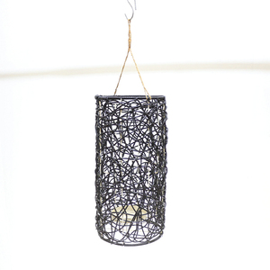 Hot Sales Plastic Wicker Woven Iron <b>Lantern</b> Patio Balcony Hanging Waterproof <b>Lamp</b> - Product Image 1