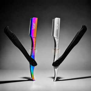 JRL Gold & Black Magnetic Luxury Stainless Steel Manual <b>Straight</b> Edge <b>Razor</b> with Custom Logo for Professional Barbers Beard Care - Product Image 1