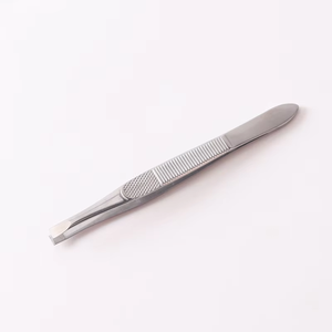 Pinzas para dar forma a las cejas, pinzas de acero inoxidable para depilar, pinzas para pestañas postizas, alicates para barba, con bordes inclinados - Product Image 2