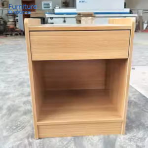 Mesita de noche de un solo cajón de madera maciza, fábrica de mesita de noche de Vietnam, mesita de noche con atractivo clásico - Product Image 3