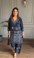 Salwar Kameez en rayonne imprimée pour femme, style Heavy Work |   Traditionnel, longueur genou |   Collier de créateur |   Vêtements ethniques confortables |   Quotidien