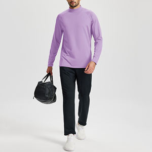 Chemises pour hommes de haute qualité fabriquées en usine, respirantes, pour l'entraînement sportif, sports nautiques, couche de base ajustée, manches longues, compression - Product Image 6