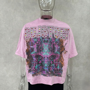 FIVE B T-shirts personnalisés avec impression DTG, T-shirts épais surdimensionnés et structurés, T-shirt double couche Gemstone pour hommes - Product Image 5