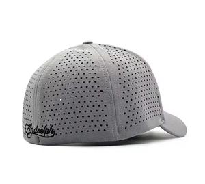Unisex Breathable 100% Cotton Baseball Cap Perforated Design Adjustable Fit Hip Hop Travel Spring Summer Style Gray Navy <b>Black</b> - Product Image 3