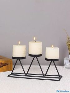 Modern Iron Metal Candle Holder For Dining Table Centerpiece Minimalist Candle Stand For Home Wedding Decor - Product Image 2