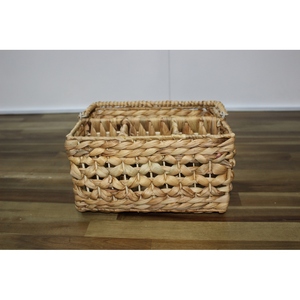 Panier de rangement rectangulaire Artex Dong Thap en jacinthe d'eau écologique, 3 compartiments, avec poignées - Product Image 5