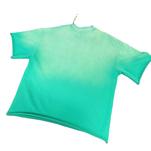 Ensembles de survêtements courts pour hommes, personnalisés, été, unisexe, 100% coton, deux pièces, effet délavé, t-shirts et shorts - Product Image 6