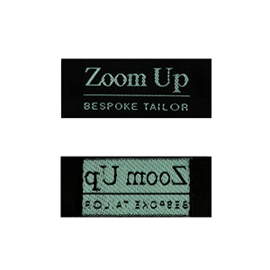 Étiquettes tissées sur mesure de qualité supérieure, découpées au laser, pliées aux extrémités, pour vêtements, lavables, ajoutez votre logo d'entreprise - Product Image 1