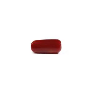 Natural Red Coral Loose Gemstone 6.04 Carat Certified Wholesale Raw Shape - Product Image 2