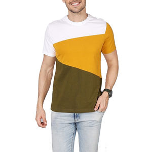 T-shirt de sport pour homme en coton 100% imprimé sur mesure, respirant, à séchage rapide, à manches courtes, vêtements de fitness décontractés, vêtements de sport vierges - Product Image 1