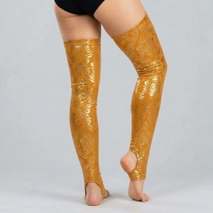 Medias adhesivas hasta el muslo para mujer, ideales para pole dance, con fuerte agarre, tela elástica suave, ajuste soporte y uso cómodo. - Product Image 4