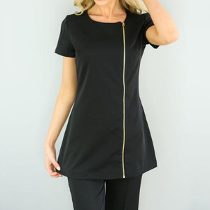 Tunique d'uniforme de salon de beauté et de spa unisexe personnalisée avec tissu respirant 65% polyester 35% coton - Product Image 1