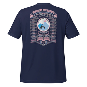 Camiseta con Estampado Gráfico Azul Marino, Unisex, Algodón Grueso, Cuello Redondo, Manga Corta, Ropa Casual, Moda Urbana, Ropa Diaria - Product Image 2