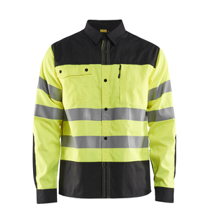 Ropa de Trabajo Profesional, Camiseta Polo de Alta Visibilidad, Transpirable, de Secado Rápido, Reflectante, para Construcción, de Poliéster, Personalizable - Product Image 5