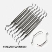 Kit d'instruments dentaires manuels en acier inoxydable pour le nettoyage parodontal, curette Gracey, outil de soin oral pour les os et la parodontie