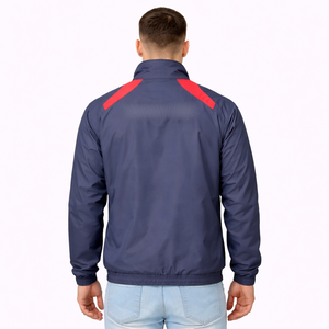 Veste homme légère coupe-vent zippée, veste de sport, veste d'entraînement personnalisée pour activités de plein air, fournisseur B2B en gros aux États-Unis - Product Image 4