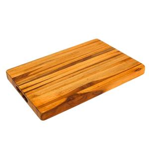 Planche à découper en teck massif de qualité supérieure pour la cuisine, les légumes, la viande, le fromage et le service – Bloc de boucher - Product Image 1