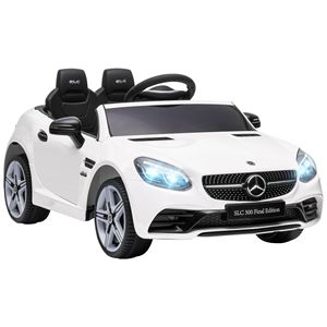 Auto Elettrica Bianca a Doppio Motore 12V per Bambini e Bambine con Telecomando per Genitori e Luci Musicali - Product Image 1