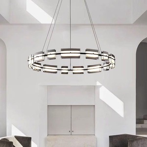 Lustre en verre ovale de style nordique minimaliste moderne italien pour restaurant, salon, salle à manger, chambre à coucher - Product Image 3