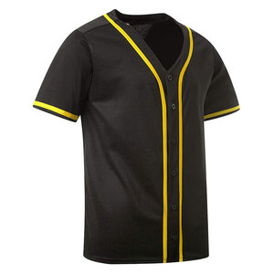 Maillot de baseball pour homme de qualité supérieure, à manches courtes, séchage rapide, respirant, vêtements de sport tendance, maillot de baseball pour l'entraînement en équipe - Product Image 3