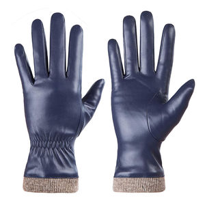 Gants en cuir imperméables, tactiles, chauds, élégants, à doigts entiers, pour hommes et femmes - Product Image 3