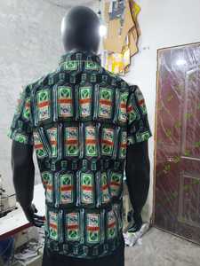 Camisa Larga de Moda para Hombre con Botones y Estampado Personalizado, Estilo Urbano Americano, Directo de Fábrica Long Mission - Product Image 3