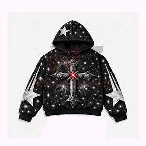 Conjunto Deportivo Informal de Dos Piezas, Sudadera con Capucha y Pantalones Deportivos Bordados Personalizados, Conjunto Deportivo para Entrenamiento Atlético para Hombre - Product Image 2