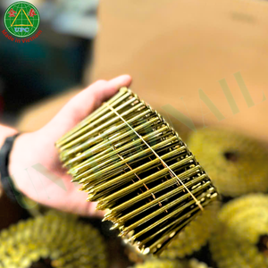 Clous à bobine haute résistance de 3 pouces à tête lisse/vis pour palettes en bois, pour pistolet pneumatique, tête à motif damier, du Vietnam - Product Image 6