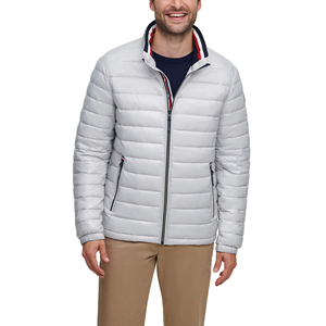 Men's Winter Hooded Insulated <b>Zip</b>-<b>up</b> <b>Jacket</b> High Street Style Waterproof Windproof Warm Puffer Worsted Fabric Reversible Fortleo - Product Image 5